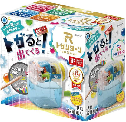 Sonic EK-4297-T Pencil Sharpener, Togar-Return Manual, Transparent - Image 7