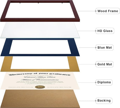 upsimples 11x14 Diploma Frame Certificate Degree Document Frame - Image 2
