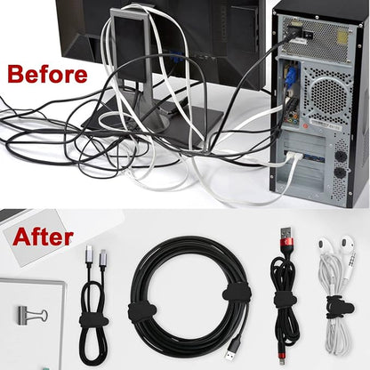 16Pcs Silicone Cable Ties Cord Organizer - Image 5