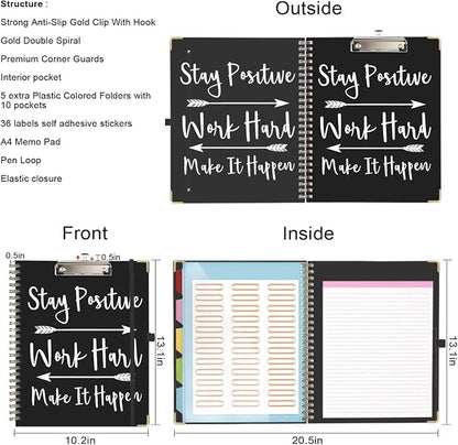 Lateefah Clipboard with Storage, File Folders with Pockets, Nursing Clipboard - Image 2