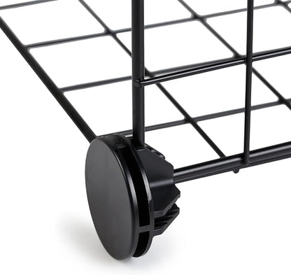 Amazon Basics 6-Cube Wire Grid Stackable Storage Organizer, Metal Shelving Unit - Image 5