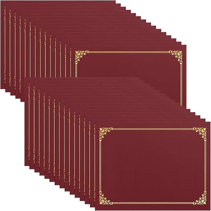 SUNEE Certificate Holders, Diploma Covers Gold Foil Border, by SUNEE