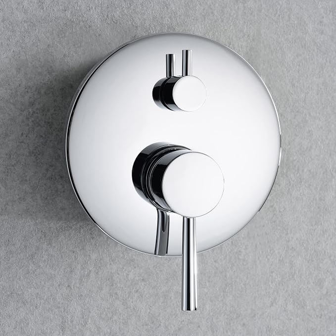 sumerain Tub and Shower Faucet with Valve, Shower Tub Kit with Pressure Balance Valve, 8 Inch Rain Shower Head and Waterfall Spout Chrome Finish - Image 9