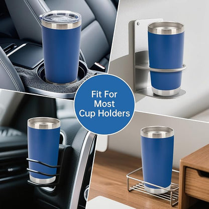 IEOVIEE 32 Pack, 20oz Stainless Steel Bulk Tumblers with Lids and Straws, Double Wall Insulated Travel Coffee Mug, Durable Powder Coated Tumbler Bulk Cup for Cold and Hot Drinks(Dark Blue) - Image 9