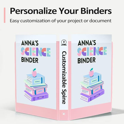 BinderX Extra Durable 1.5 Ring Binder, Round Ring 1.5 Inch Binders, Fits 325 - Image 5