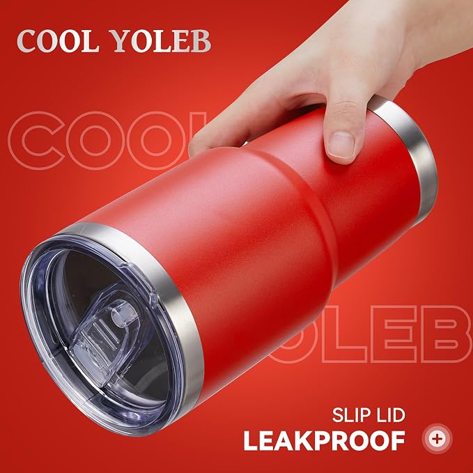 30 oz Tumbler with Lid Stainless Steel Tumblers Vacuum Insulated Cup Reusable Powder Coated Travel Mug Double Wall Leak Proof Portable Cups Keep Cold Drinks for 12 Hours, Wine Red, 1 Pack - Image 2