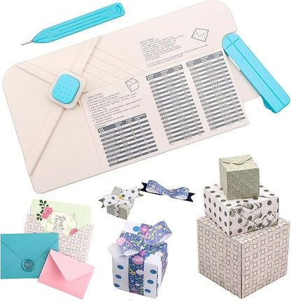 BAOFALI 3-in-1 Punch Board for Envelopes Gift Boxes Bows by BAOFALI