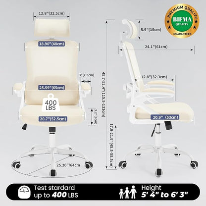 Fizzin Ergonomic Office Chair, 400 LBS Computer Chairs - Image 2