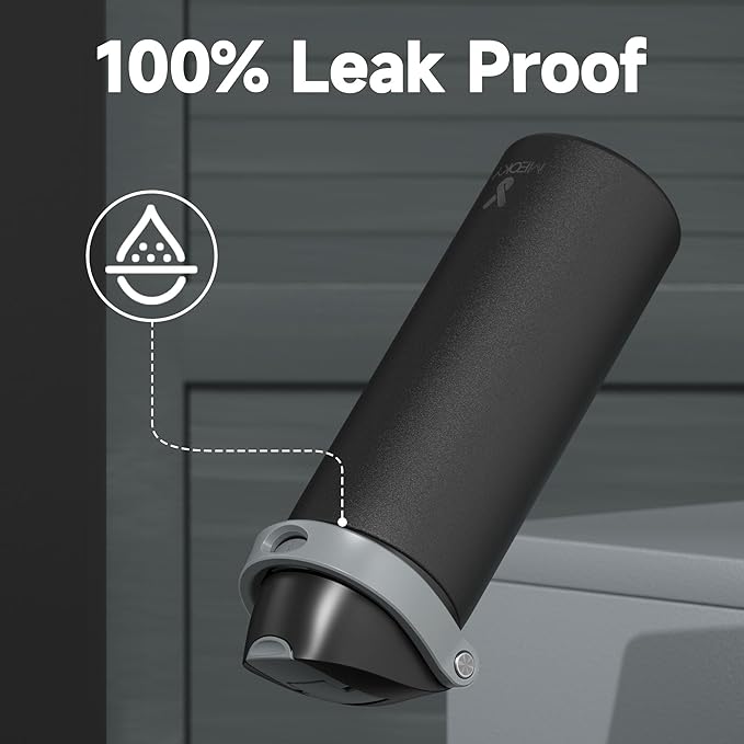 24 oz Insulated Water Bottle for Sports: Meoky Stainless Steel Water Bottle with 2-in-1 Straw and Spout Lid - Leak Proof, Cold for 24 Hours, Fits in Car Cup Holder, BPA-Free for Travel Gym, Night - Image 7