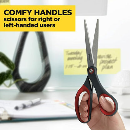 Scotch Precision Ultra Edge Scissors, 8 inch scissors 3-8 inch scissors/pack - Image 5