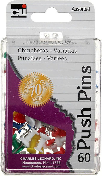 Charles Leonard Push Pins in Reusable Box - Image 4