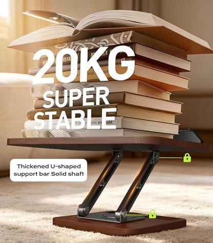 Book Stand for Reading, 360° Rotating Hands Free Book Holder - Image 7