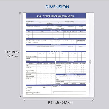 Employee Record Folders, Large Capacity and Durable Employee Info Record - Image 9