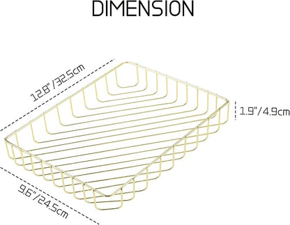 Elegant Gold Wire Desk Tray Organizer - Image 2