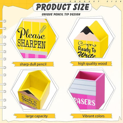 Gilprop 3 Pcs Back to School Sharp and Dull Pencil Holder - Image 3