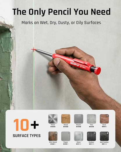 Nicpro 5 Pack Carpenter Pencil - Image 2