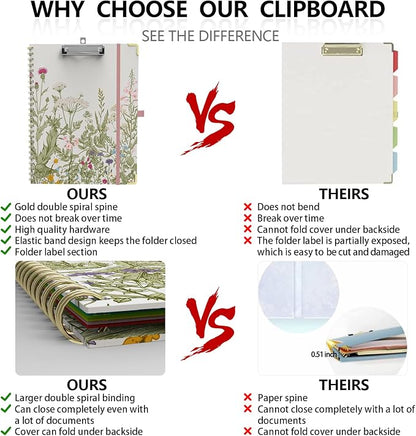 Clipboard Folder with Notepad Refillable Lined - Image 5