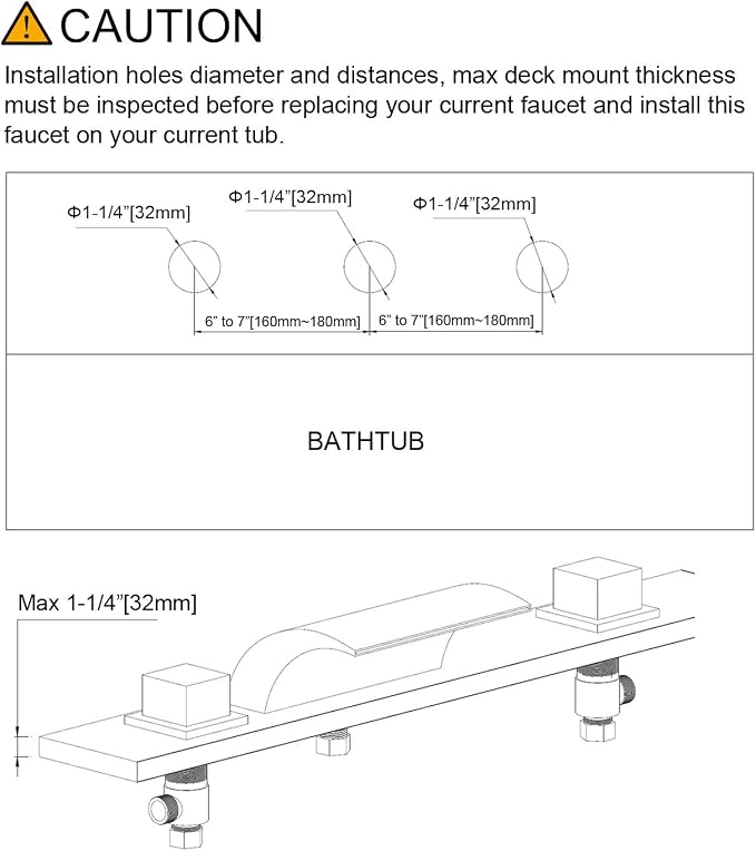 sumerain Roman Tub Faucets Brushed Nickel,Waterfall Spout for High Flow Rate,Include Valve and Trim Set - Image 7