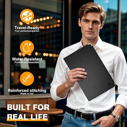 Tiankool Padfolio Portfolio Binder – Thickened Business Folder - Image 4