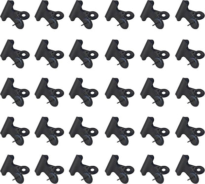 30PCS Black Push Pin Clips, Metal Mini Thumb Tacks by Unknown