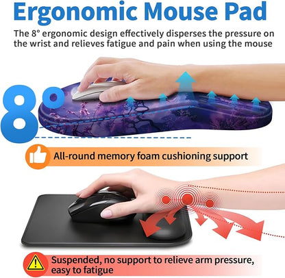 YIWEI Ergonomic Mouse Pad with Wrist Rest - Image 4