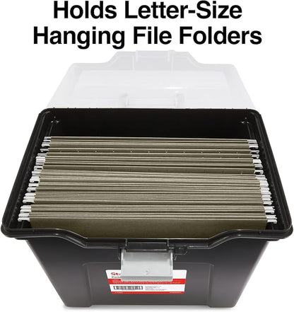STAPLES File Box File Portable Tote, Letter Size - Image 3