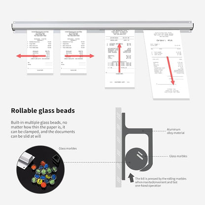 48 Inch Aluminum Ticket Holder Rail - Image 7