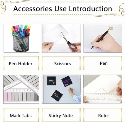 Office Supplies, Desk Accessories, Stapler and Tape Dispenser Set - Image 3