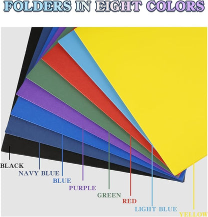 8 Packs Pocket File Folders, File Folders - Image 7