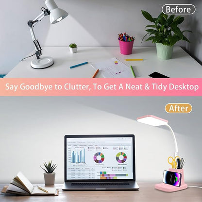 Pink Desk Lamp, Small Desk Lamp - Image 5