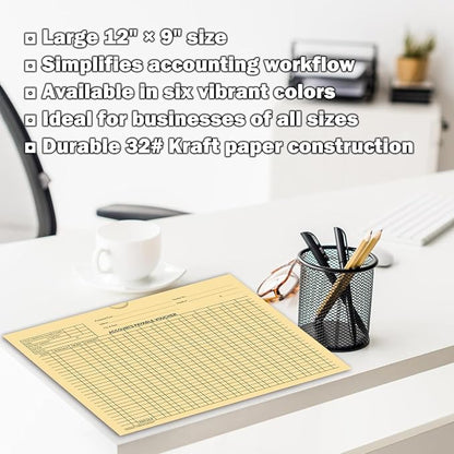 Accounts Payable Voucher Envelopes General Accounting Style, Buff 400 Pack | - Image 4