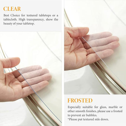 Deep Dream 1.5mm Clear Desk Cover Protector, 20×72 Inch Clear Table Protector - Image 4