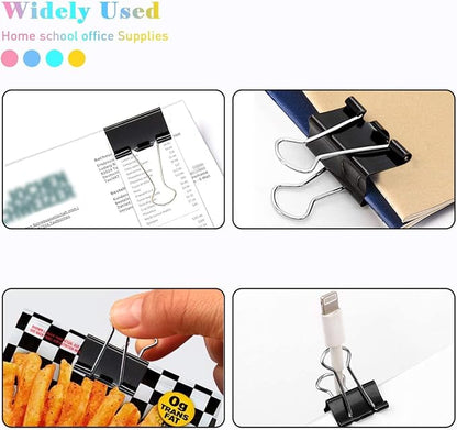 Large Binder Clips, 48 Pack, 1.6 Inch, Standard 41mm, Capacity 0.66 Inch - Image 6