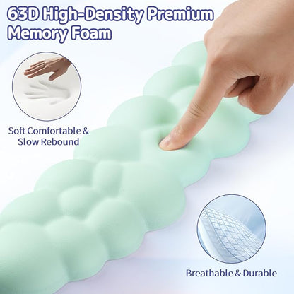 Sushret Cloud Wrist Rest Keyboard, Cloud Keyboard Wrist Pad Set - Image 4