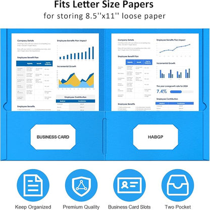 HABGP Two Pocket Folders, 20 Pack Paper Folders - Image 4