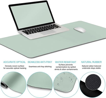 LIMKRIAN Sage Green Mouse Pad Set, Complete XXL Desk Mat - Image 4