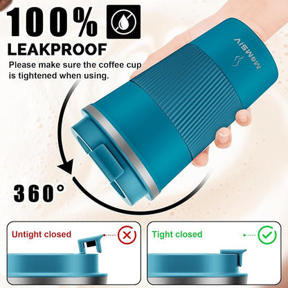 MOMSIV 17oz Travel Mug, Insulated Coffee Cup with Leakproof Lid, Vacuum Stainless Steel Double Walled Reusable Tumbler for Hot and Cold Water Coffee and Tea In Travel and Car - Image 4