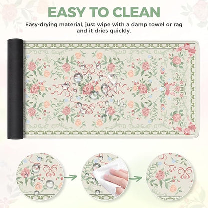 iCasso Green Desk Mat, Cute Desk Pad - Image 5