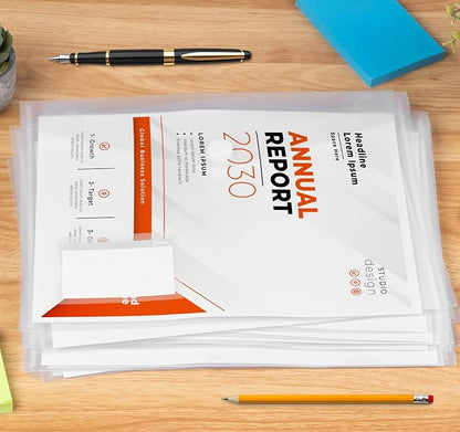 ABSOFINE 48 Pack Plastic Envelope File Folders, Transparent Folders - Image 8