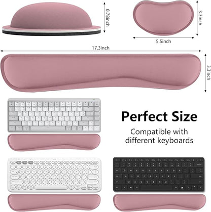Wrist Rest for Computer Keyboard, Memory Foam Keyboard Wrists Rest, Ergonomic - Image 3