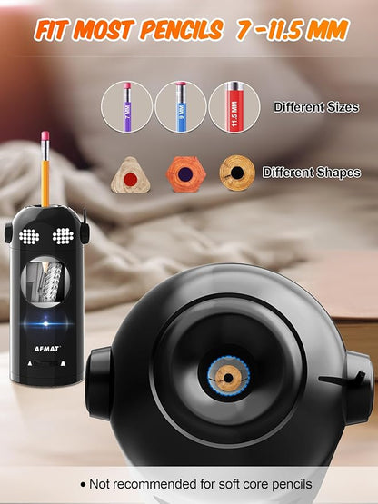 AFMAT Electric Pencil Sharpener Fully Automatic, Colored Pencil Sharpeners - Image 3