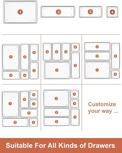SMARTAKE 37-Piece Drawer Organizer - Image 7