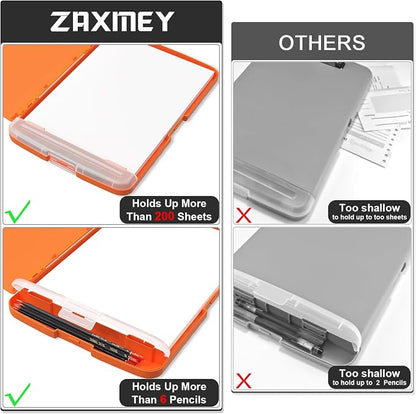 Plastic Clipboard with Storage, 8.5 x 11 Storage Organization Box Side-Opening - Image 5