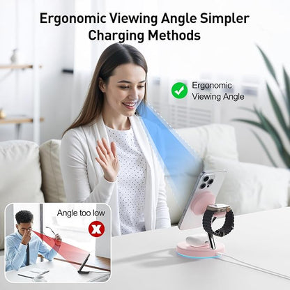 【Adjustable Blue Ambient Light】 Wireless Charger 3 in 1 - Image 4