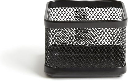 TRU RED Small Stackable Wire Mesh Accessory Holder, Matte Black – Desktop - Image 2