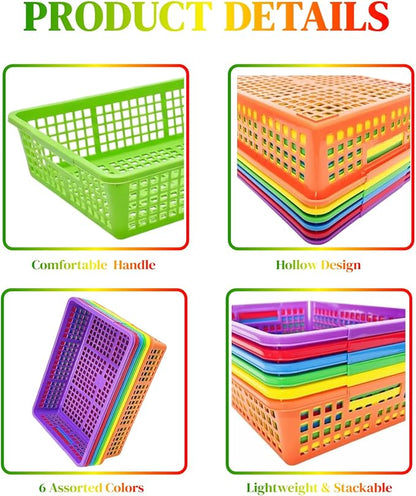 6 Pack Plastic Turn in Paper Trays - Image 4