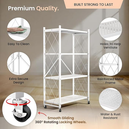 Our Modern Space 4-Tier Foldable Storage Shelf - Image 3