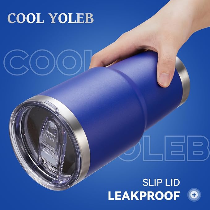 30 oz Tumbler with Lid Stainless Steel Tumblers Bulk Vacuum Insulated Cup Reusable Powder Coated Travel Mug Double Wall Leak Proof Cups Keep Cold Drinks for 12 Hours Blue, Set of 12 - Image 2