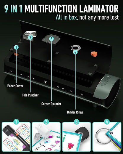 Qfun Laminator Machine 11x17 Cold Thermal Laminator，13 inch Laminating Machine - Image 3