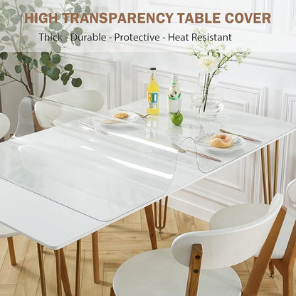 LovePads Clear Desk Mat 12 x 60 Inch, 1.5mm Thick Clear Table Protector - Image 2